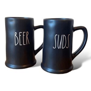 Rae Dunn Beer Suds Steins Pint Dad Mug Gifts Bar Man Cave Drinks Novelty